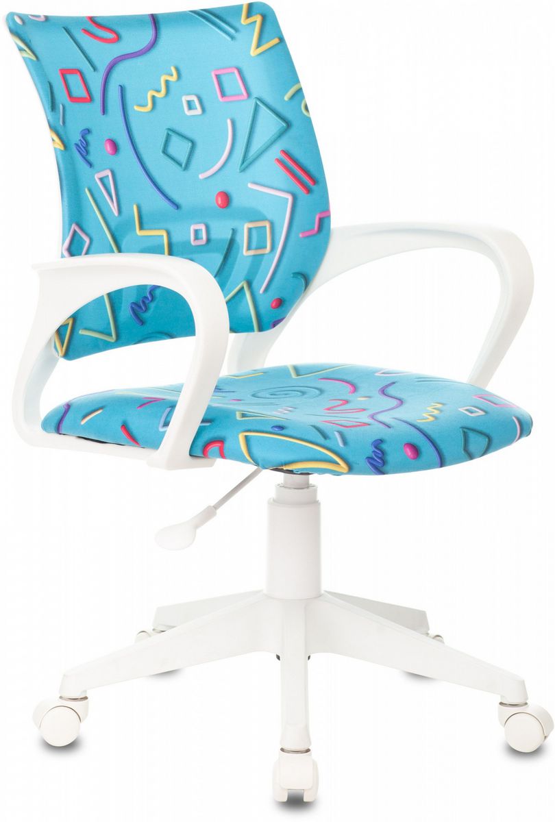 Компьютерное кресло Бюрократ Burokids 1W 1920811 (голубой Sticks 06/пластик белый) 