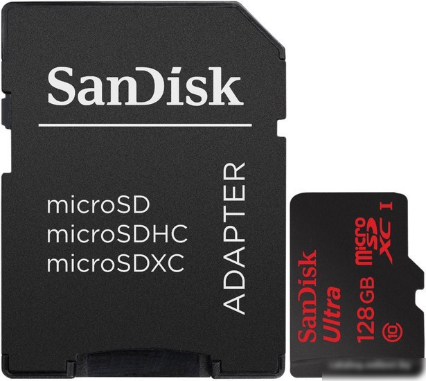 SanDisk Ultra microSDXC UHS-I (Class 10) 128GB (SDSDQUI-128G-G46)