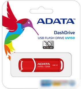USB Flash A-Data DashDrive UV150 Red 32GB (AUV150-32G-RRD)