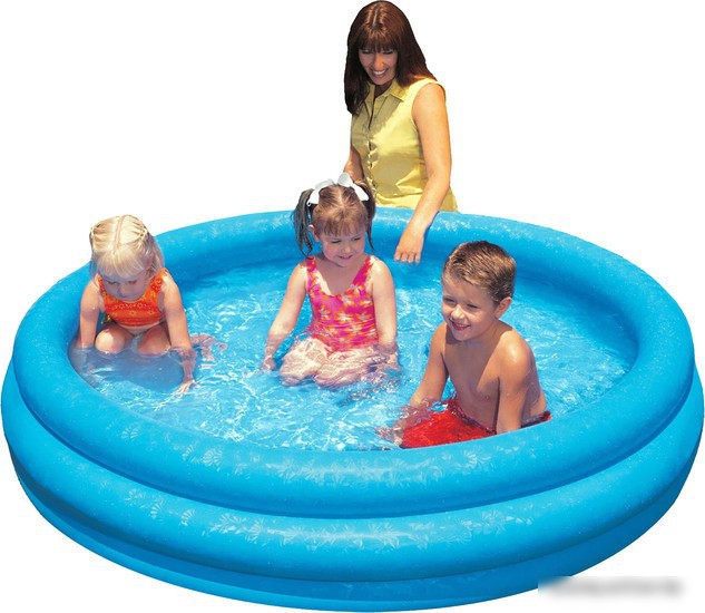 INTEX Бассейн надувной 168x41 см. Голубой кристалл (в коробке) Арт. 58446NP