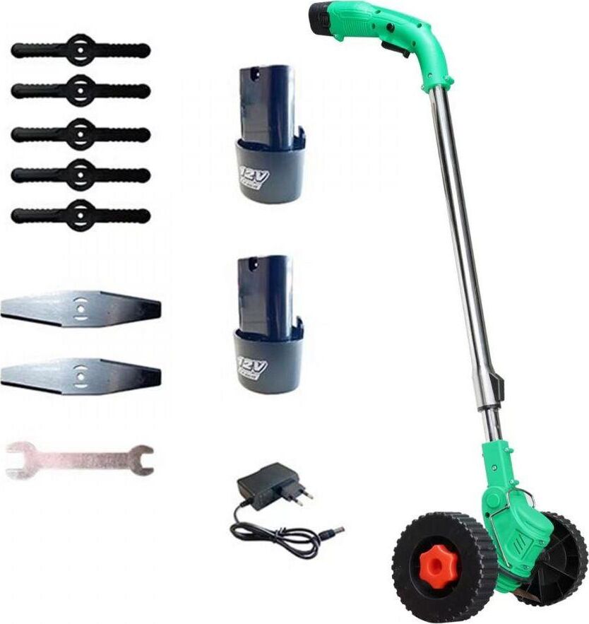 ZITREK GreenCut 12 Pro (12В, Li-ion аккумулятор 2шт, колеса) 082-2004 (1 коробка)