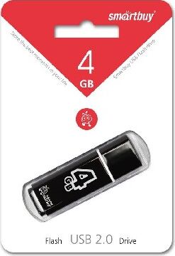 USB Flash Smart Buy Glossy Black 4GB (SB4GBGS-K)