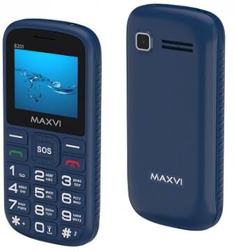 Телефон Maxvi B201 (синий)