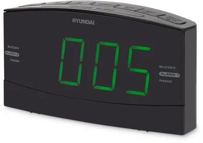 Настольные часы Hyundai H-RCL238 (зеленый)
