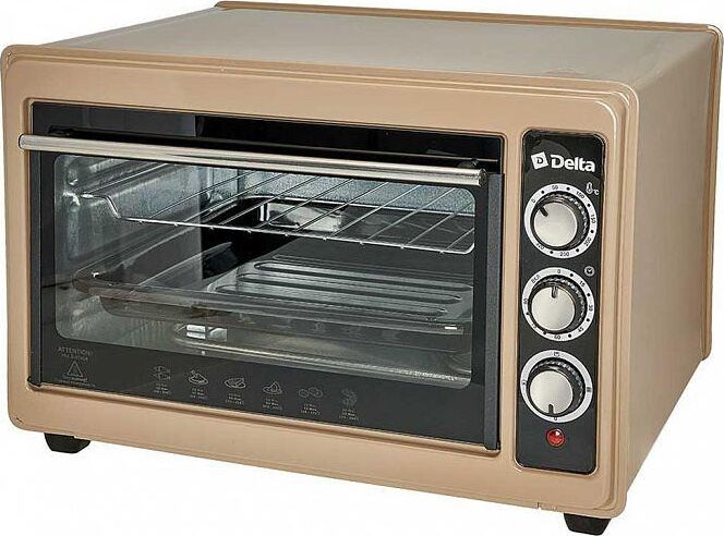 Мини-печь DELTA D-0123 БЕЖЕВАЯ с термостатом