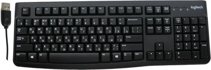 Logitech K120 920-002583 (нет кириллицы)
