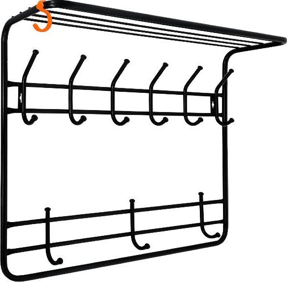 ЗМИ Вешалка с полкой 2х ярусная 80 Черный ВСП 9