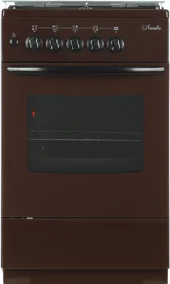 Кухонная плита Лысьва ГП 400 М2С-2у (стеклянная крышка, коричневый)