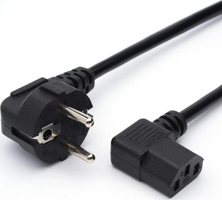 GOPOWER (00-00024536) C13 (f) 1.8м ПВХ 0.75мм угловой черный (1/125)