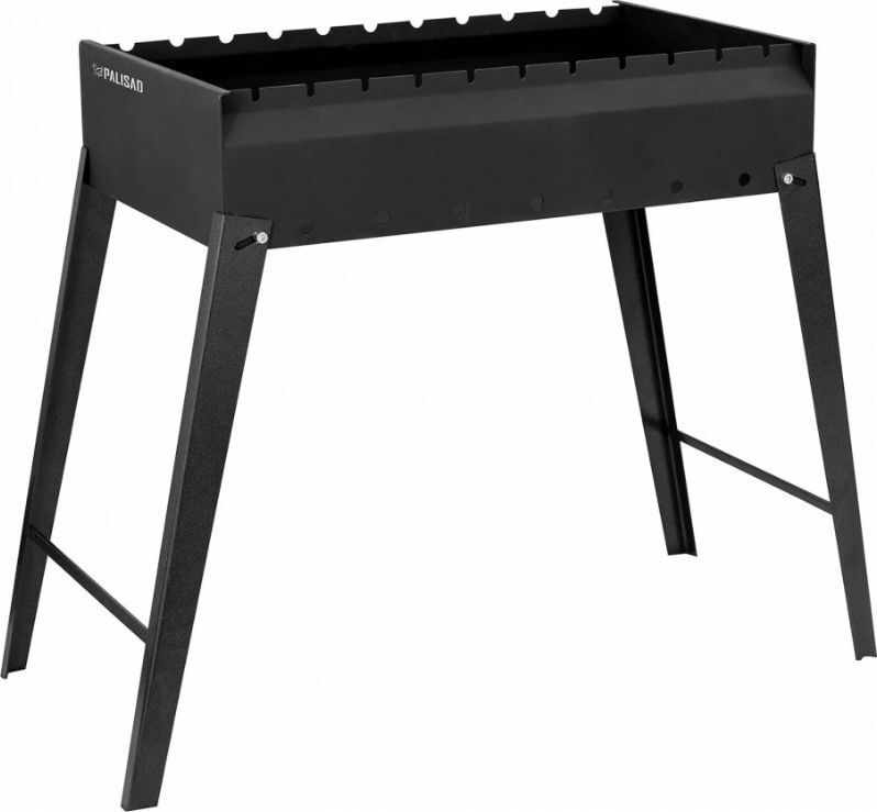 PALISAD Мангал сварной, 605 х 375 х 138/640 мм, сталь 2 мм, Camping 69668