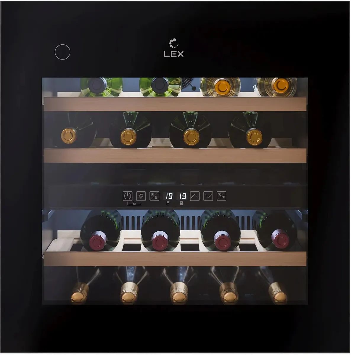 Винный шкаф LEX LWD6036BL Dual Zone PP Винный шкаф LEX LWD6036BL Dual Zone PP