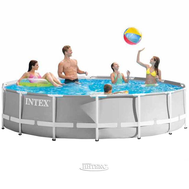 INTEX Бассейн каркасный призматический, 366x76см, сталь, ПВХ, 26710NP 049-019