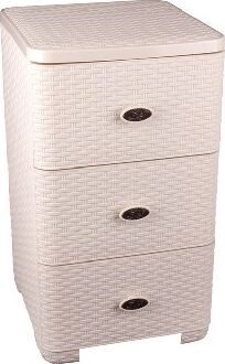 Комод Альтернатива Плетенка (слоновая кость) М2429