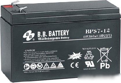 B.B. Battery BPS7-12 (12В/7 А·ч)