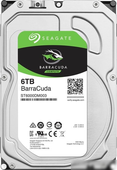 Seagate BarraCuda 6TB ST6000DM003