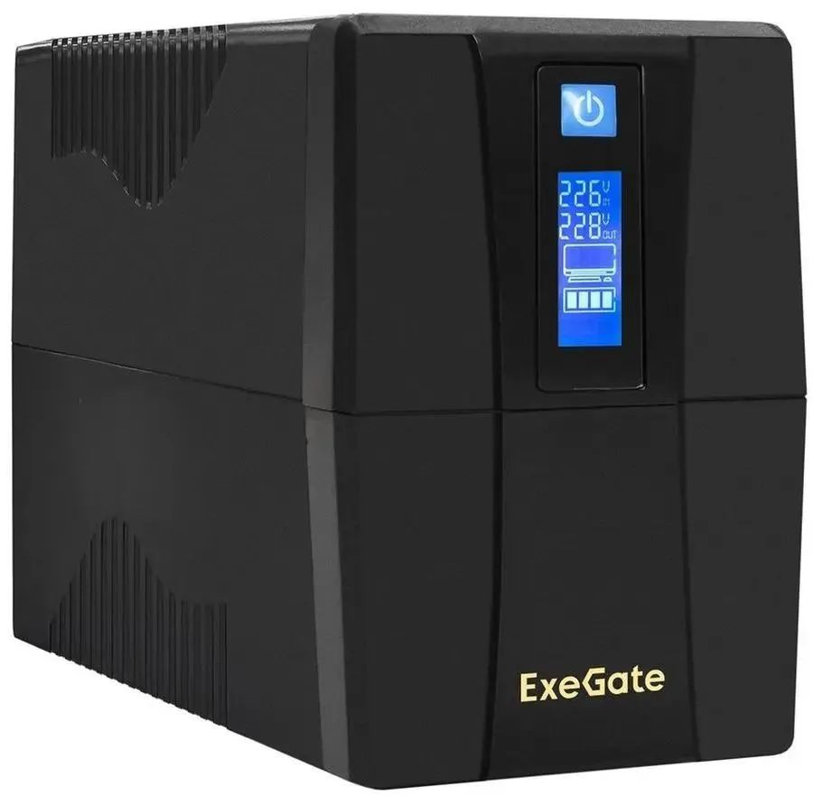 Источник бесперебойного питания ExeGate SpecialPro Smart LLB-600.LCD.AVR.C13.RJ.USB