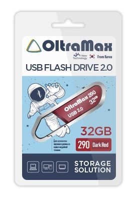 USB Flash OLTRAMAX OM-32GB-290-Dark Red