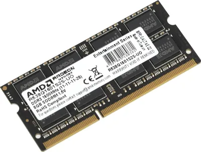 AMD 8GB DDR3 SO-DIMM PC3-12800 (R538G1601S2S-UO)