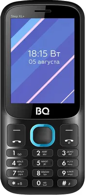 Мобильный телефон BQ-Mobile BQ-2820 Step XL+ (черный/голубой)