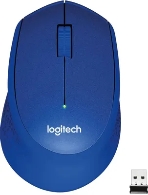 Мышь Logitech M330 Silent Plus (синий) [910-004910]
