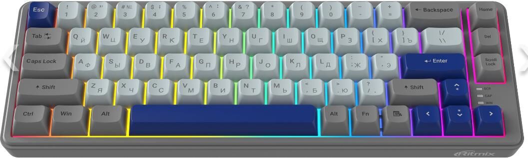 RITMIX RKB-568BL Blue голубой-серый