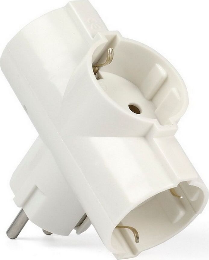 SMARTBUY (SBE-16-A01-3z) 3 гнезда с заземлением круглый белый 16А 250В