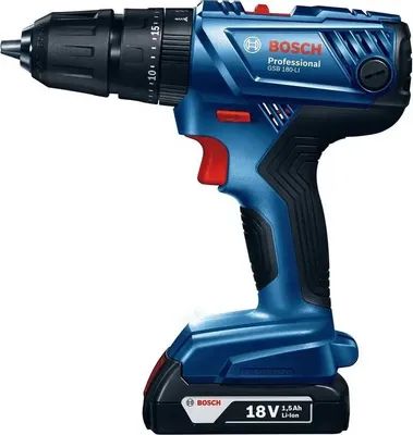 Дрель-шуруповерт Bosch GSB 180-LI Professional 06019F8307 (с 2-мя АКБ, кейс)