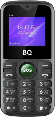 BQ-Mobile BQ-1853 Life (черный/зеленый)