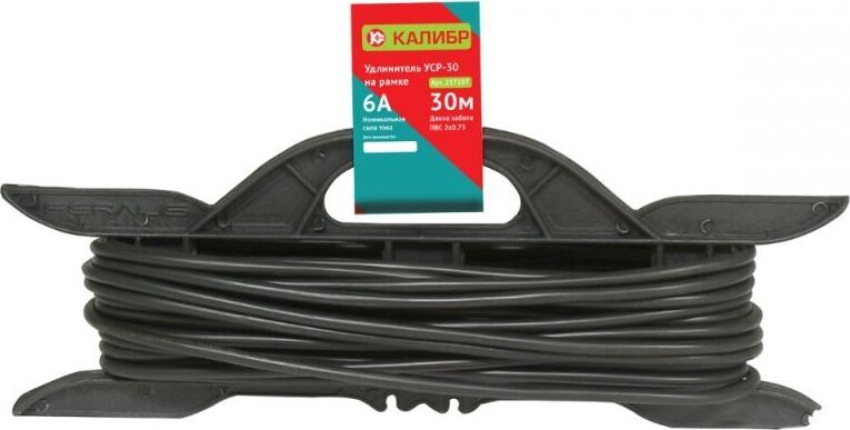 КАЛИБР Удлинитель на рамке УСР-30 (2х0,75)