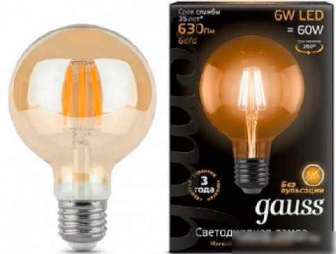 Gauss E27 6Вт 2400К [105802006]