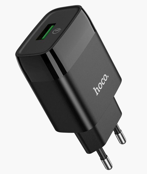 HOCO (6931474732507) СЗУ HOCO C72Q Glorious single port charger (черный)