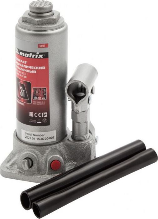 Бутылочный домкрат Matrix 50717 3т.