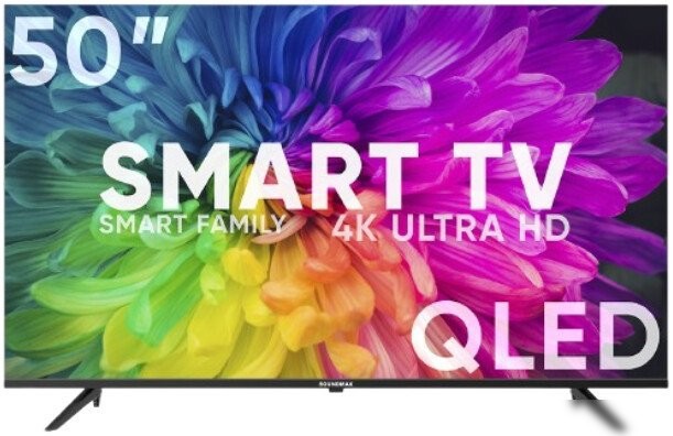 SOUNDMAX SM-QLED50T2SU(черный)\Q