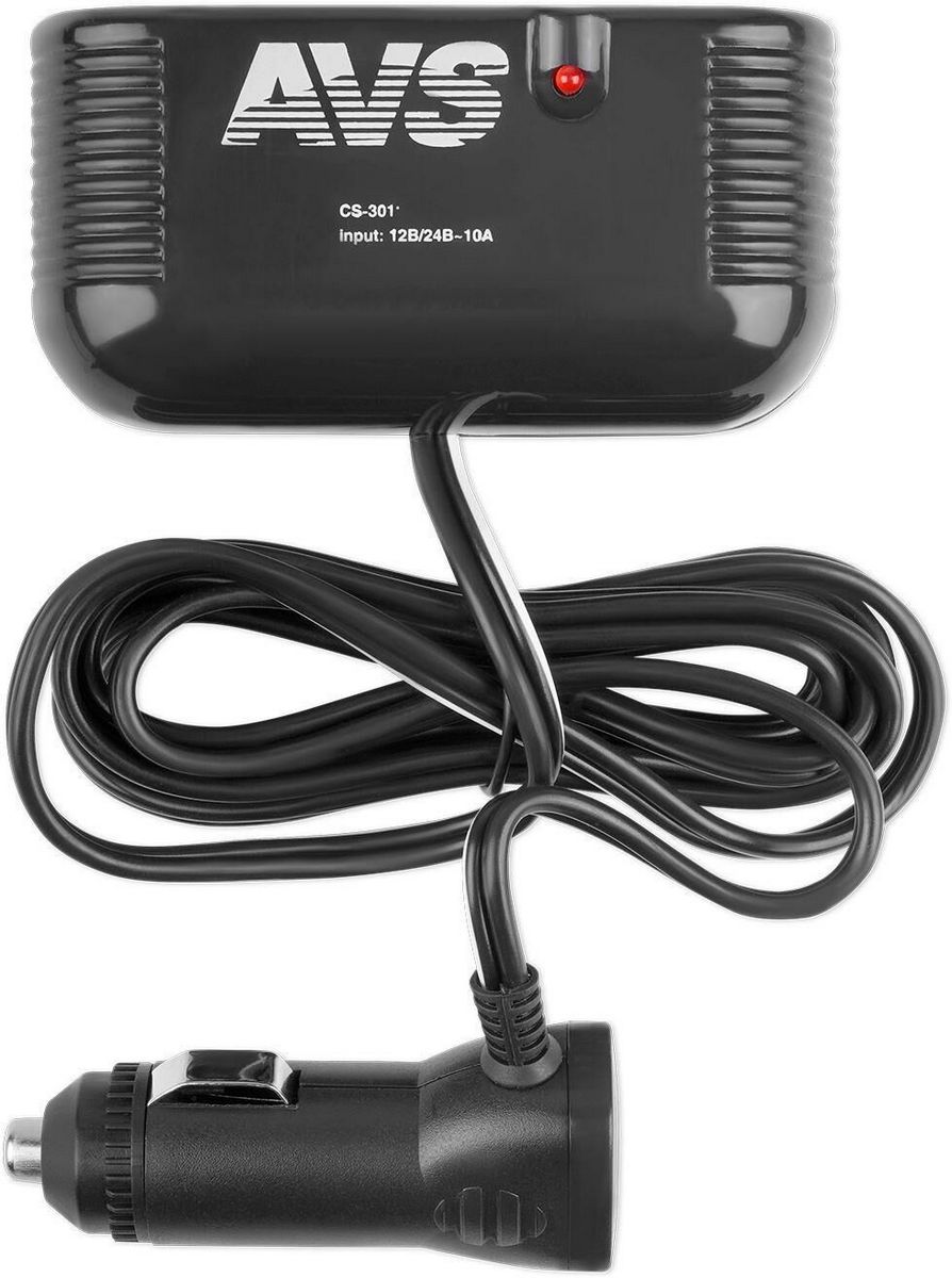 AVS CS301 прикуривателя 12/24 (на 3 выхода)