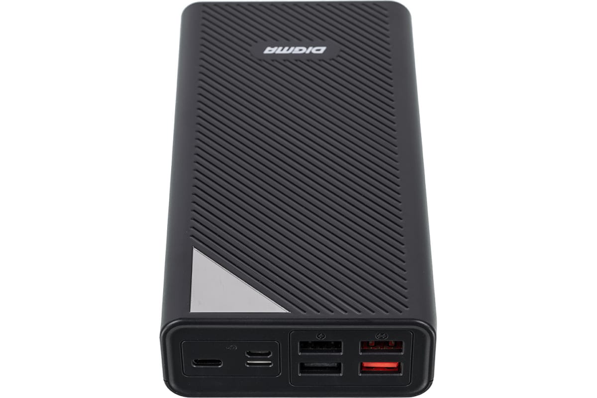 DIGMA Мобильный аккумулятор DGP-30000-4U 30000mAh QC4.0/PD3.0 22.5W 3A 4xUSB-A/USB-C черный (DGP-300