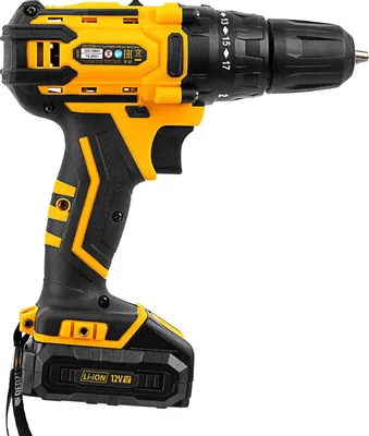 Denzel CDL-12-02BM (с 2-мя АКБ, кейс)