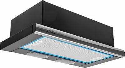 Кухонная вытяжка Elikor Интегра 60П-400-В2Л (черный/нержавеющая сталь)