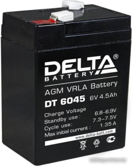 Delta DT 6045 (6В/4.5 А·ч)