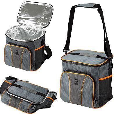 LEONORD Термосумка ML15202, 20л, р-р: 30x22x30см, цвет: серый+оранжевый 104933
