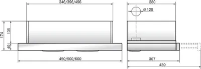 Кухонная вытяжка Elikor Интегра Glass 45Н-400-В2Д (нержавеющая сталь/белый)