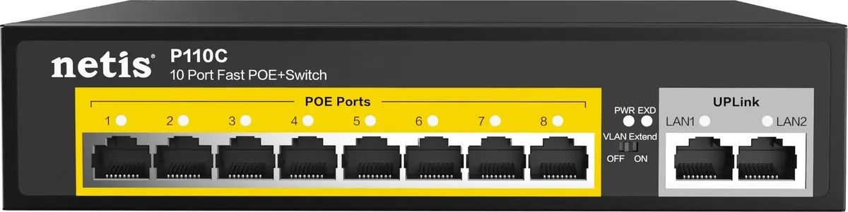 Неуправляемый коммутатор Netis P110C
