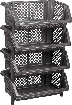 Этажерка АЛЬТЕРНАТИВА М7311  для хранения "Эконом" 4-х секцион.