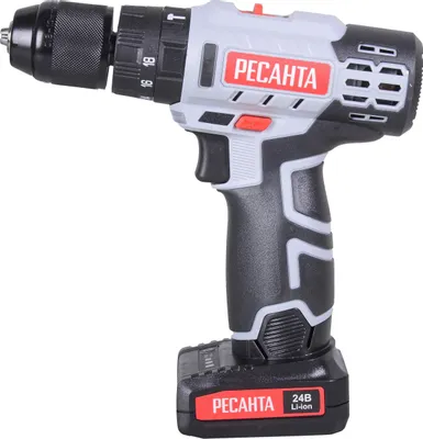 Дрель-шуруповерт Ресанта ДА-24-2ЛК-У (с 2-мя АКБ, кейс)
