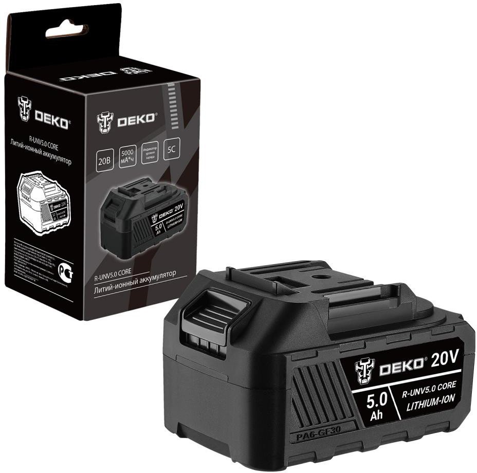 DEKO R-UNV5.0 CORE, Li-ion, 20В, 5.0А*ч 083-1016