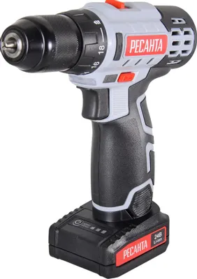 Дрель-шуруповерт Ресанта ДА-24-2ЛК (с 2-мя АКБ, кейс)