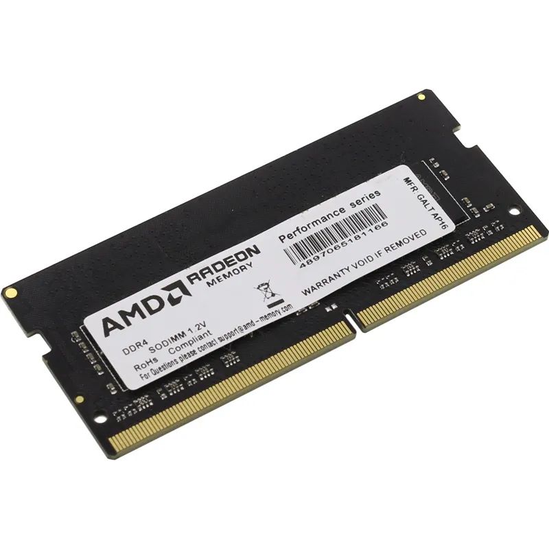 Оперативная память AMD Radeon R7 8GB DDR4 SODIMM PC4-17000 R748G2133S2S-U