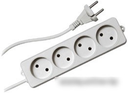 Сетевой фильтр Гарнизон 4 розетки, белый, 2 м (EL-NL4-W-2)