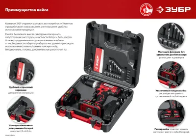 Zubr Мастер ДШЛ-185-22 (с 2-мя АКБ, кейс)