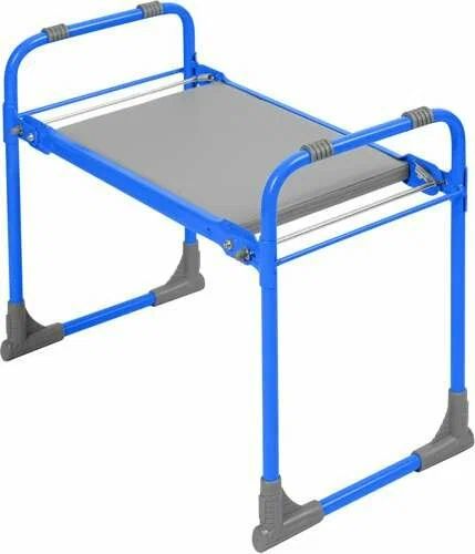 Скамейка Nika садовая с мягким сиденьем складная СКМ (голубой)