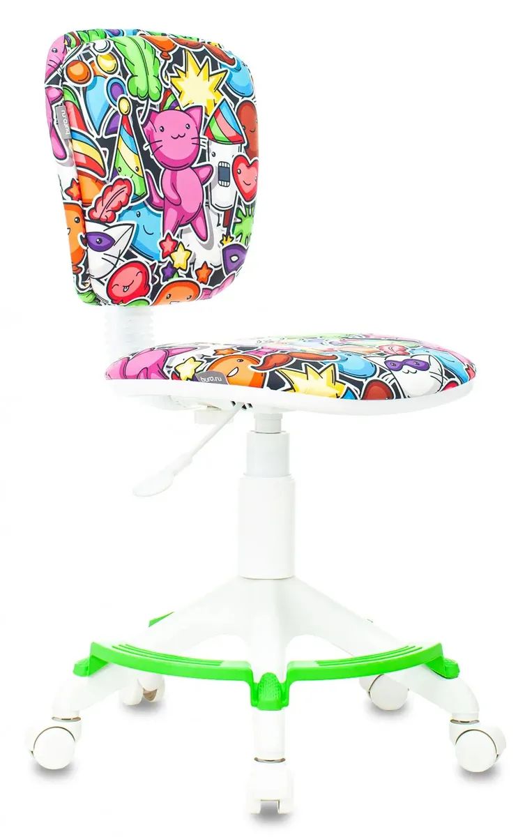 Компьютерное кресло Бюрократ CH-W204/F (пластик белый/маскарад) 